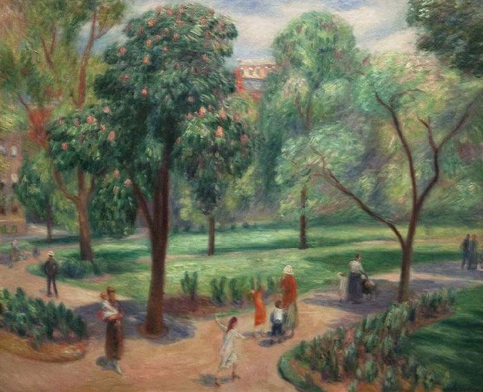 William Glackens The Horse Chestnut Tree, Washington Square oil painting picture